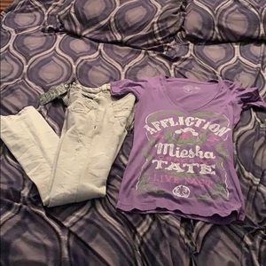 NWT! Affliction 2 piece bundle!